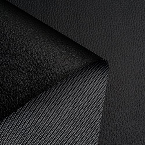 Exklusives Kunstleder – Meterware (Schwarz) - 2