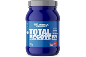 Victory Endurance Total Recovery (1250g) Sabor Sandía, Preparado Bebida Post-Entreno de Carbohidratos Electrolitos y Proteínas, Con BCAA 2:1:1, 12 Vitaminas y 9 Minerales, Recuperación Rápida