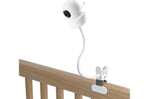 BECEMURU Uniwersalny elastyczny uchwyt z zaciskiem skręconym i złączem śrubowym 3M 1/4, kompatybilny z Babysense HD S2/V43