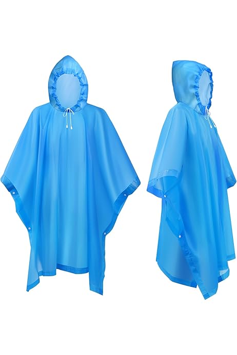 10 Poncho Impermeabili Trasparenti - Leggeri E Portatili Per Trekking, Ciclismo E Eventi Outdoor - Foto 2