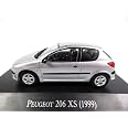 Peugeot 206 XS Argento 1999 &ndash; Modellino Pressofuso Scala 1:43 Atlas Editions (LX60)