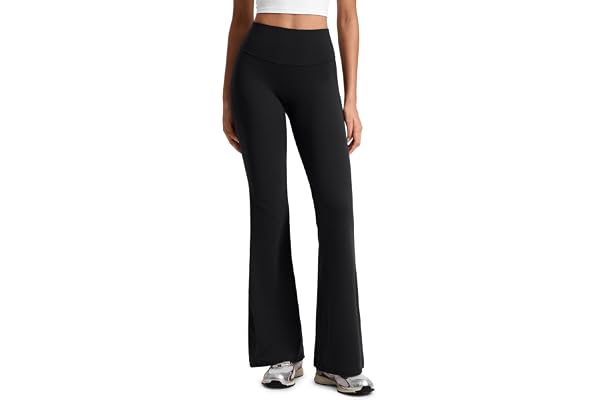 CRZ YOGA Softretch Utsvängda leggings 29"/31"/33" | Ingen söm fram, Ultimat komfort, Närmast huden, Yoga, Casual, Hög midja, Bootcut, för kvinnor