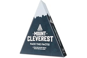Mount Cleverest® Original Edition | True or False Trivia Game | Fun Adults & Kids Family Card Game | Stocking Filler | Party Games for Birthday | Travel Games | Gift for Boys and Girls