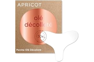 APRICOT BEAUTY & HEALTHCARE APRICOT Beauty Parche para las arrugas del escote I Almohadilla de silicona para la piel del pecho I Parche antiarrugas "olé décolleté", clínicamente probado fabricado en Alemania I Reutilizable