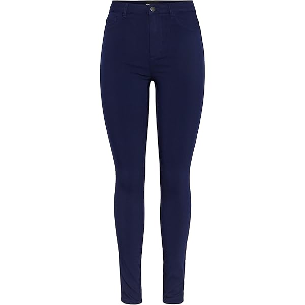 Nina Carter A003 dames jeggings met hoge taille, stretchbroek met rits – skinny fit broek met zakken, figuurbenadrukkend, elastisch, 3XL Slank
