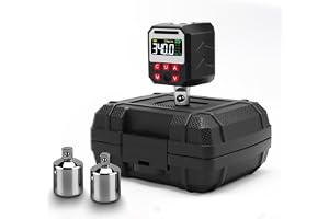 Alanmoship Digital momentnyckeladapter 1/2 tums enhet, 10-200 Nm räckvidd med förinställt minne och datalagring för bil- och industriapplikationer (17-340 nm)