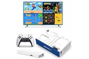 Retro HDMI-konsol med 2 trådlösa styrenheter och inbyggd spelsamling
