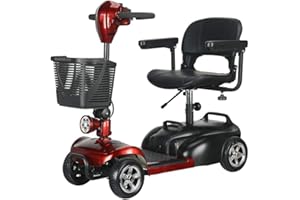 Broobey 4-Rad-Mobilitätsroller, elektrisch betriebene mobile Roller - Power Luxus-Reiseroller für Erwachsene, ältere Menschen - Tragfähigkeit 150kg