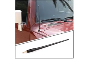 METYOUCAR Antena original de ABS y acero inoxidable de 13.3 pulgadas para Toyota Tundra/FJ Cruiser, antena de radio corta a prueba de lavado (34 cm)