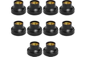 EuAcesry 10 Pcs Douille Ampoule Plafond E27 à Visser de Chantier, Base Plafonnier Culot E27, Support de Lampe Plafonnier a Encastrer, pour Ampoules à Incandescence, Lampes Halogènes