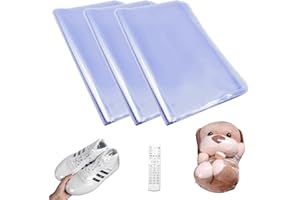 Orssmigs 100 Pièces Film Thermorétractable Sacs D'emballage Thermorétractable 28 x 40cm Film Rétractable en PVC Film Thermorétractable Transparent Sacs Thermorétractables Imperméables pour Cadeaux