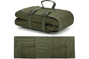 Peminkoo Manta de Tiro Mejorada Acolchada para Descansar al Aire Libre Enrollable de Tela Oxford Antideslizante Ligera Impermeable Resistente para Caza (200 x 74 cm)