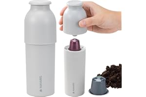Navaris Recycleur Capsule café - Boîte de Recyclage pour dosette café 17,5 x 6 cm - Récipient Capsules usagées bac de Recyclage Poubelle