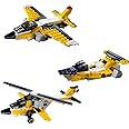 SUPER TOY Kid 3in1 Aeroplane Helicopter Building Blocks Mind Game Architect Series Toy Birthday Gift for Boys & Girls Christmas Surprise,130 Piece