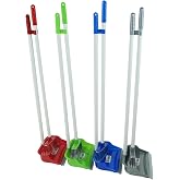 HAC24 2 piece set with plastic shovel and squeegee with long handle and rubber blade