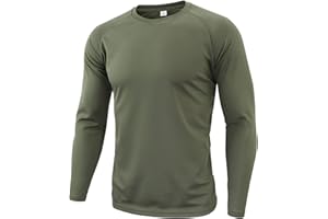 GYHH Langarm-Baselayer Langarmshirt Für Herren, Schnell Trocknendes Camouflage-T-Shirt, Atmungsaktiv, Militärkleidung Für Outdoor-Jagd, Camping, Angeln