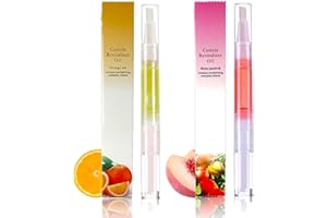 KAYZON Cuticle Oil Pens for Nail Care, Natural Cuticle Oil Pens 2Pcs Nail Oil for Manicure Pedicure Nourish Nail Cracking and Dry Nail Repair Treatment