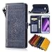 Produktbild Samsung Galaxy A3 2016 Leder Hülle,Handy Hülle Tasche Samsung Galaxy A3 2016,Ledertasche für Samsung Galaxy A3 2016,Leweiany Handytasche Samsung Galaxy A3 2016 Schutzhülle aus Echt-Leder Retro Blumen Prägung Hülle im Ständer Bookstyle Wallet Tasche Flip Brieftasche Etui Schale mit Kartenfach, Magnet und Praktischer Standfunktion Luxus Tasche für Samsung Galaxy A3 2016 - Premium Hülle in Blau
