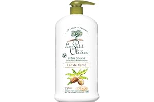 LE PETIT OLIVIER - Crème Douche Extra Douce & Hydratante - Lait De Karité - Pour Toute La Famille - PH Neutre Pour La Peau - Sans Savon, Sans Colorant - Fabriqué En France - 750 ml