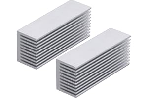 BIZOFFT Kühlrippen, Aluminium-Kühlkörper korrosionsbeständig 100x40x30mm Kompakte Größe für Power Board für elektronischen Chip(Ohne Kleber)