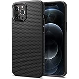 Spigen Liquid Air Case Compatible with iPhone 12 Pro Max - Matte Black