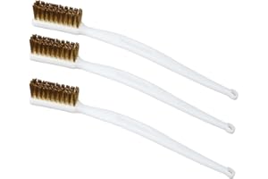 CUIDAKJ 3 Pieces Petite Brosse Metallique,Brosse Metallique a Main,Brosse Laiton pour Nettoyer de Fil pour Évier, Soudure, Nettoyer Four, Rouille