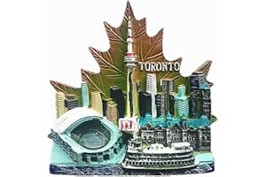 MUYU MAGNET Aimant de réfrigérateur souvenir 3D Toronto Canada - Décoration de maison et de cuisine