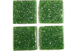 KOMIRO 75 Matte Dark Green Vitreous Glass Mosaic 20mm Tiles A26