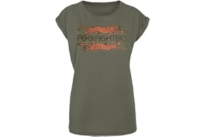 Foo Fighters Crawling Tigers Frauen T-Shirt Oliv Band-Merch, Bands