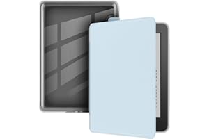 YOUNGME Case for 6" Kindle Paperwhite (10th Generation-2018 Release), Ultra Clear Soft Flexible Transparent TPU Back Cover with Auto Sleep/Wake for Kindle Paperwhite (MODEL NO. PQ94WIF), Light Blue