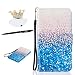 Produktbild Samsung Galaxy J5 ( 2016 ) Hülle, Samsung Galaxy J5 ( 2016 ) Schutzhülle Leder Hülle, Alfort 3 in 1 Flip Wallet Fashion Design Dual Use Falten Premium PU Leder Tasche Case Cover Folio Mappen Kasten Abdeckung für Samsung Galaxy J5 ( 2016 ) 5.2" Smartphone Funktion Unterstützte Telefone mit Blau Kies ( Farbe ) + Netter Staub Stecker + Alfort Schwarz Stylus Pen