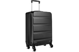 KONO Handgepäck Reisekoffer mit Rollen und TSA Schloss