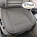 Produktbild 2PCS Sitzauflagen Auto Sitzkissen Atmungsaktiv Massage Mit PU-Leder-Bambus-Holzkohle, Allgemeine Modelle (Grey)