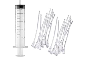 SYMPHONYW Baby Bird Feeding Syringe Set, 20ml Pet Parrot Feeding Syringe with Tubes, Bird Syringe Feeder Measuring Syringe Tools for Feeding Small Animals Scientific Industrial Labs