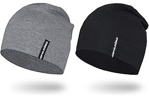 EMPIRELION 9" Multifunctional Lightweight Beanies Hats, Thin Running Skull Cap Helmet Liner Sleep Caps for Men Women