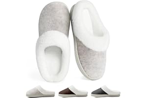 SROTRAS Pantofole Donna Uomo Invernali Comode Ciabatte Casa Antiscivolo Pantofole Pelose Calde Morbida Memoria Schiuma per Interno Esterno