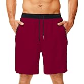 Sports Trousers Men's Shorts with Zip Pockets Sports Trousers Running Trousers Fitness Trousers Lightweight Gym Shorts Training Trousers