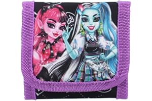 mybagstory - Portafoglio - Portafoglio - Monster High - Viola - Nero - Bambini - Scuola - Asilo - Vacanza - 10cm - Ragazza - Idea Regalo Monster High - Viola/Nero, Monster High - Viola/Nero, Bambino,