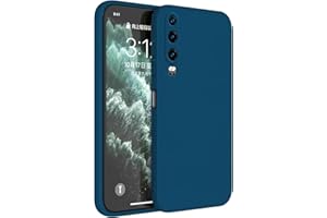 Topme Funda para Huawei P30 (6.1" Inches) Carcasa Caja Case Estuche, Funda Protectora de Piel de Silicona TPU - Azul Zafiro