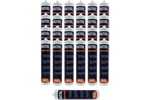 MULTISIL PRO Silicone Sigillante Acetico Universale per Interni ed Esterni, Elevata Flessibilità, Antimuffa, Resistente all'Acqua NA92 PRO ML.280 (Senza Pistola, Trasparente, 25)