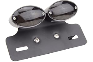 GOOFIT Universal 12V/0.5w LED Motorcycle Brake Lamp Tail Lamp Double Line Integrated Rear Fender Double Bulb Replacement for Scooter ATV UTV Four Wheel Kart