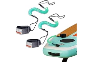 ZALHIN 2 Pezzi Lacci di Sicurezza da Surf, Surfboard Leash, per tavola da Surf e tavola da Surf da 10 m, Guinzaglio del Piede della Tavola da Surf per Stand Up Paddle Board