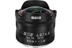 Meike 7,5 mm f2.8 APS-C Grande apertura Obiettivo Fisheye circolare ultra ampio obiettivo di messa a fuoco manuale per Nikon Z-Mount Mirroless fotocamere Z50 e compatibile con Z6 Z7 in modalità APS-C
