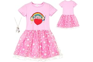 ZKomoL Youtuber Bambina Abbigliamento Vestito Bambina Vestitome Maglietta Bambina