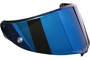 Guajiro - Visier RACE 3 | kompatibel mit AGV Pista GP RR - Corsa R - Veloce S | UV-Schutz, Antibeschlag und Kratzschutz | Kompatibel mit Pinlock und Tear Off | Hochwertiges PC. (Blau)