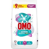 Omo Active Powder Laundry Detergent for Whites and Colours, 9 kg, 60 Washes, 1 Package (1 x 9000 g)