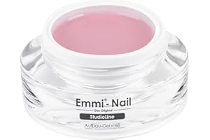 ‎EMMI-NAIL Emmi Nail Studioline Aufbau-Gel Transparent | LED UV Aufbaugel für Gelnägel | Perfekt für Naturnagelverstärkung & Nagelverlängerung | Mittelviskoses, selbstglättendes Builder Gel | HEMA-frei | 15ml
