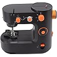 TDOO Portable Sewing Machine For Beginners, Electric Mini Sewing Machine With Lights For Kids,Adults. 5 Built-in Stitches Double Threads & Two Speed Multi-function Mending Machine, Foot Pedal