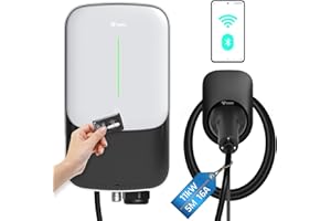 ‎GONEO GONEO Wallbox 11kW 8A-16A EV Ladestation 3-phasig mit 5m Typ 2 Ladekabel für EV/PHEV Ev-Ladegerät mit RFID-Karte IP65 IK10 Schutz WiFi App-Steuerung Schnelle Installation