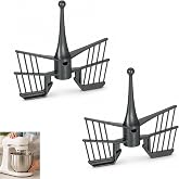 2 Pieces Butterfly Whisk for Thermomix TM5 TM6 TM31, Food Grade ABS Plastic, Thermomix Mixer Whisk Compatible with Vorwerk Ki